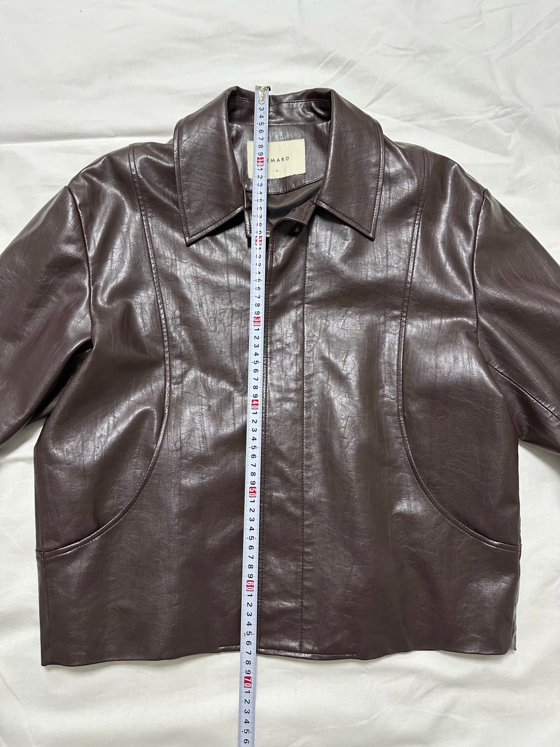 [3] 르마드 레더 자켓 브라운 상품이미지5