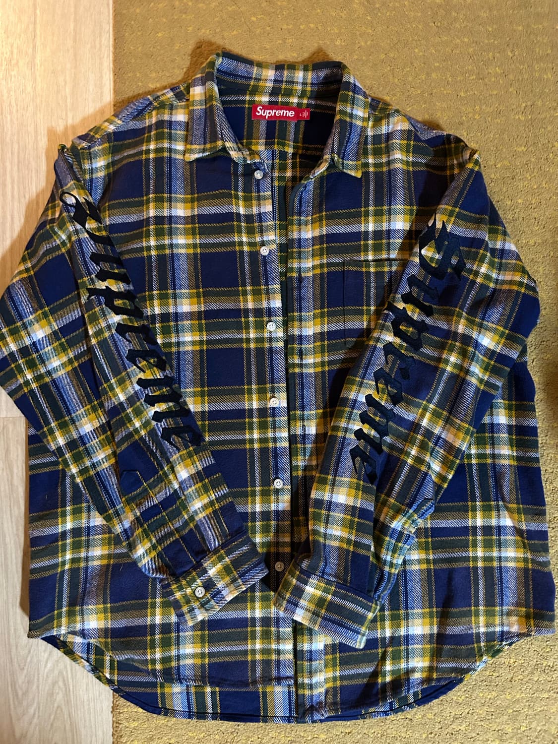 25ss 슈프림 올드잉글리쉬 플란넬 셔츠 L 상품이미지2