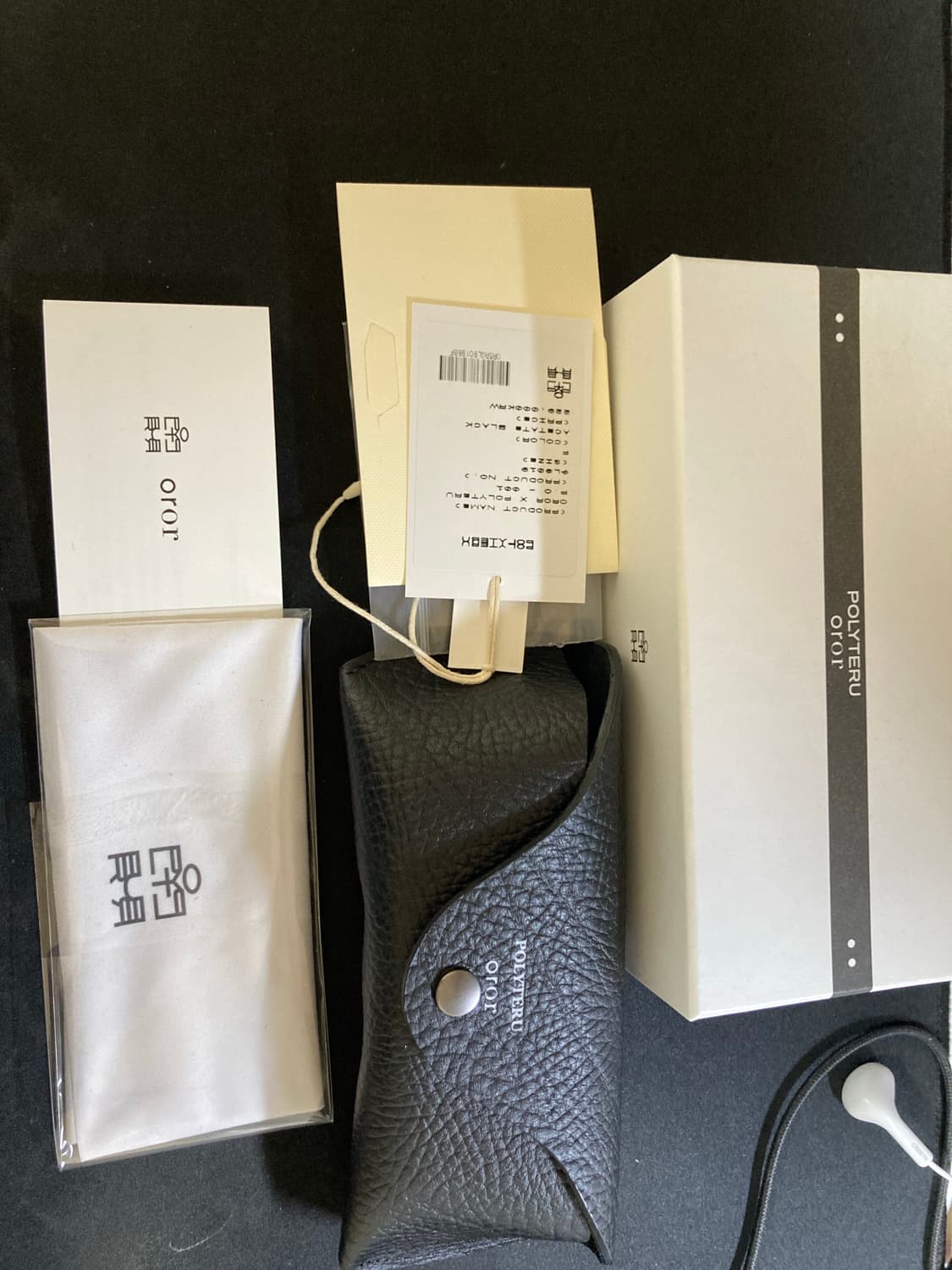 [OS]폴리테루 x 오르오르 P.O 001 아세테이트 블랙 안경 상품이미지3