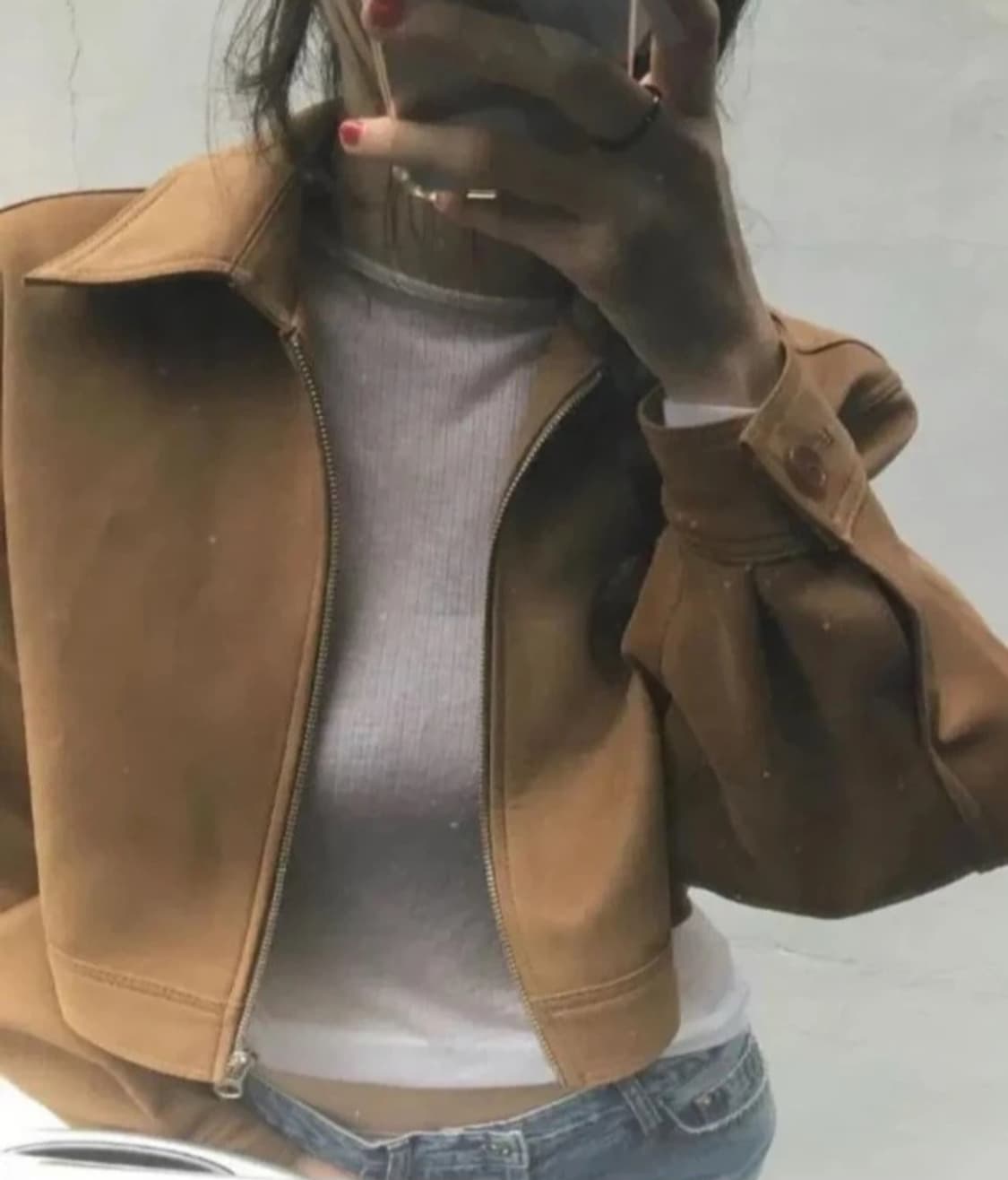 런던플랏 스웨이드 크롭 자켓 상품이미지2