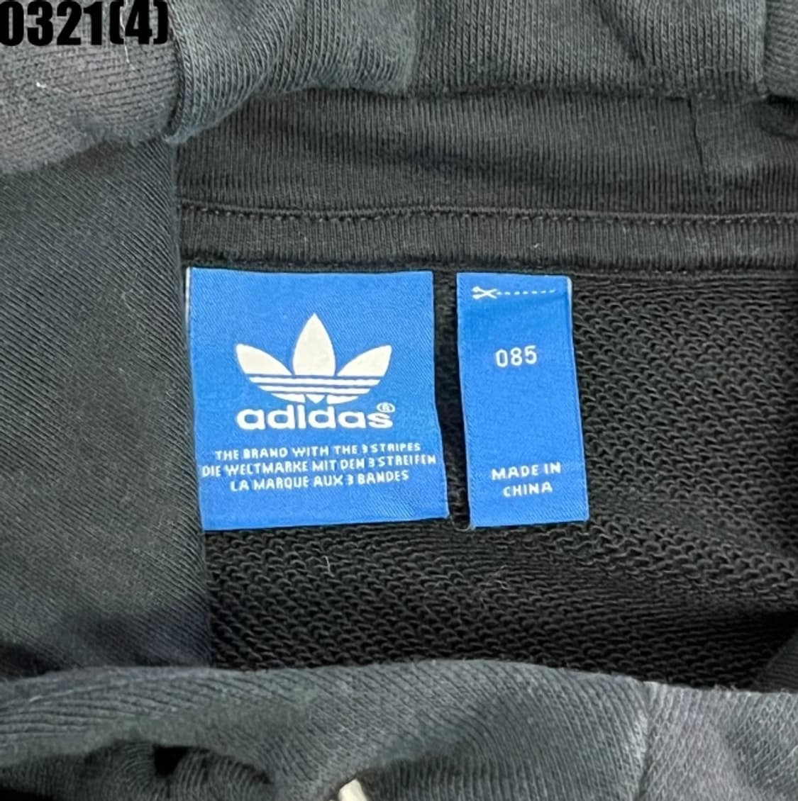 85 아디다스 삼선 후드티 블랙 지퍼 포인트 0321(4) 상품이미지4