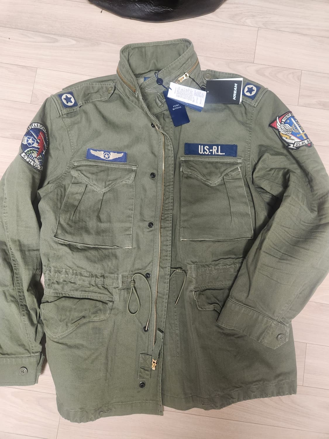 (새상품) 폴로 아이코닉 헤링본 필드자켓/ 소령 야상 상품이미지1