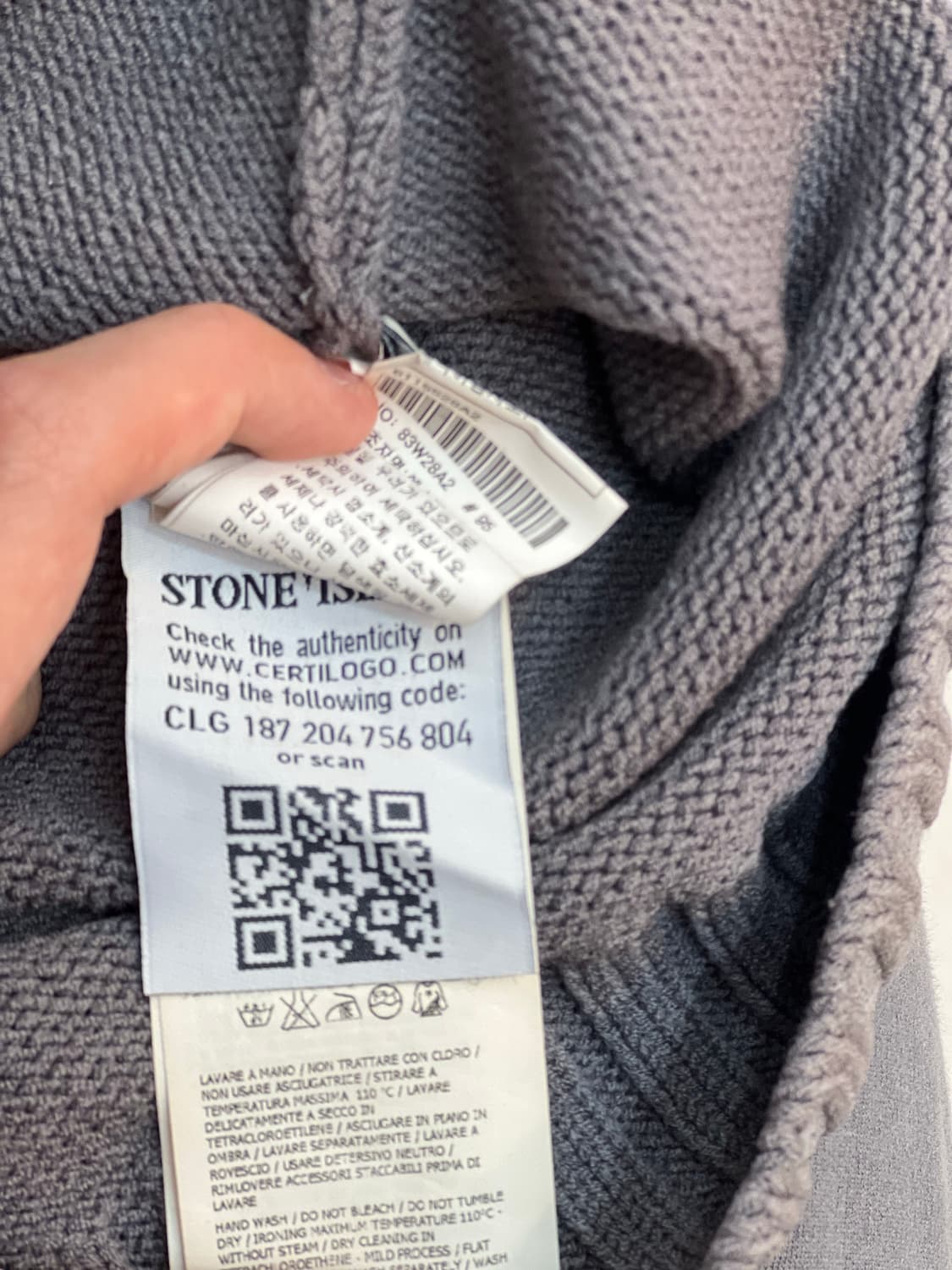 스톤아일랜드 니트 집업 가디건 95 상품이미지3