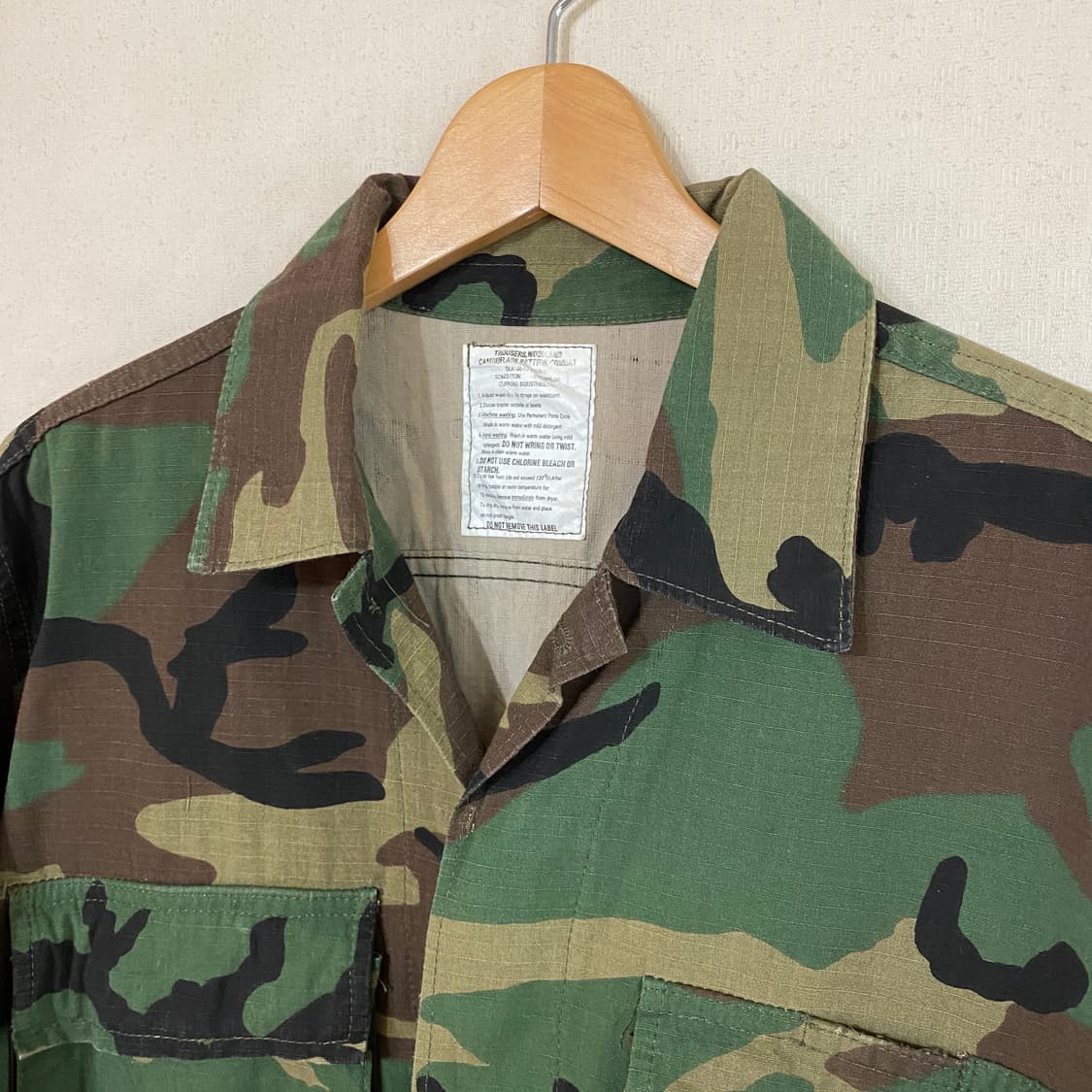 (L) 밀리터리 우드랜드 립스타 BDU 자켓 상품이미지2