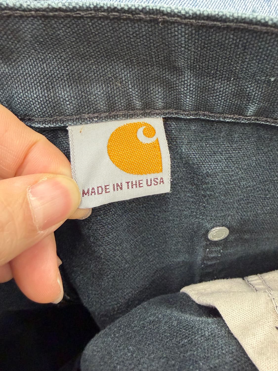 칼하트 더블니 blk 블랙 워크 팬츠 상품이미지7