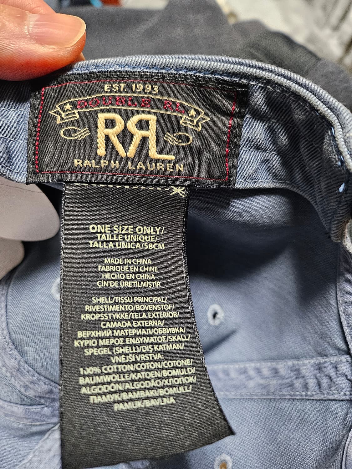 크림발] RRL 윙로고 볼캡 더블알엘 상품이미지3