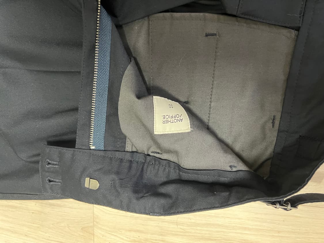 22ss 어나더오피스 산티아고 슬랙스 네이비 00사이즈 상품이미지2