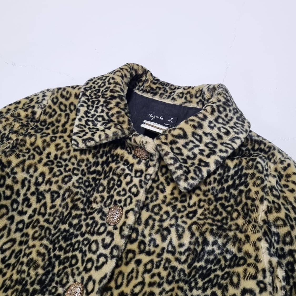 90S Agnes b. 레오파드 퍼코트 - 1 상품이미지4
