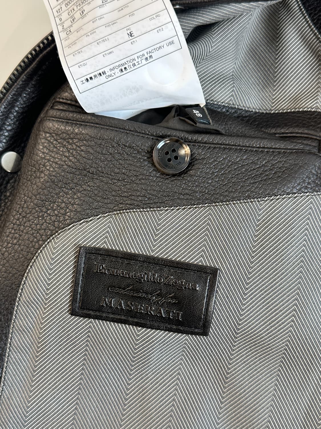 에르메네질도 제냐 buckskin 가죽 베스트 자켓 상품이미지4