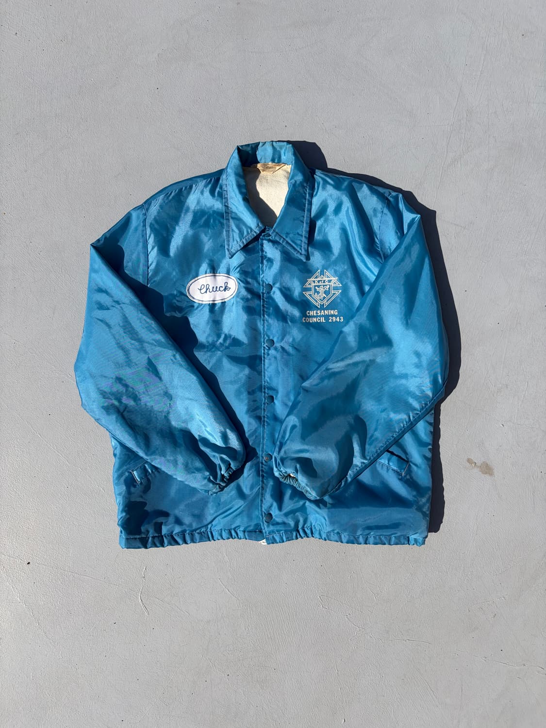 70-80s Gem Sportswear 'Chuck' 자수 코치 자켓 상품이미지1