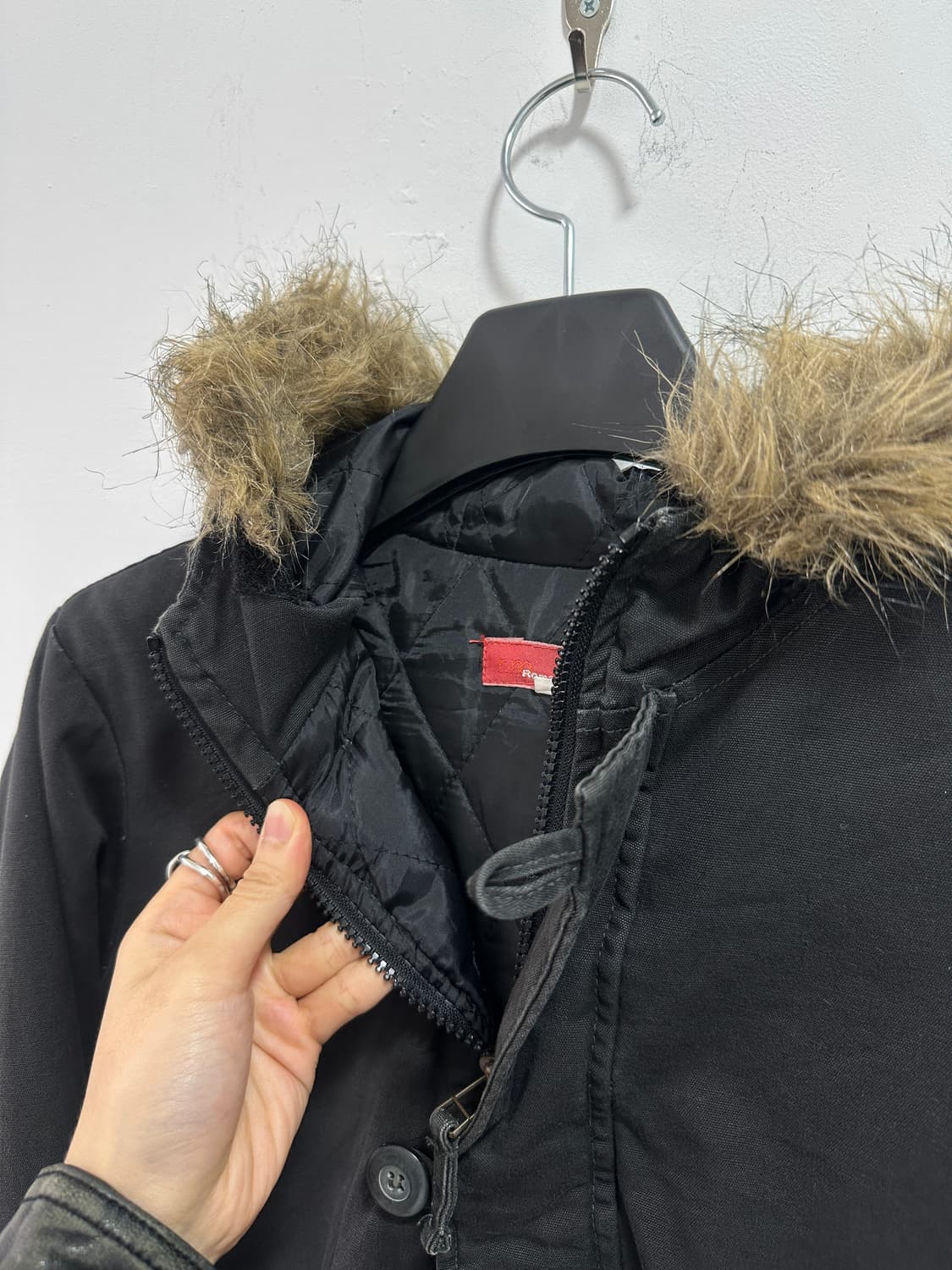 Fade fur bomber jacket 상품이미지4