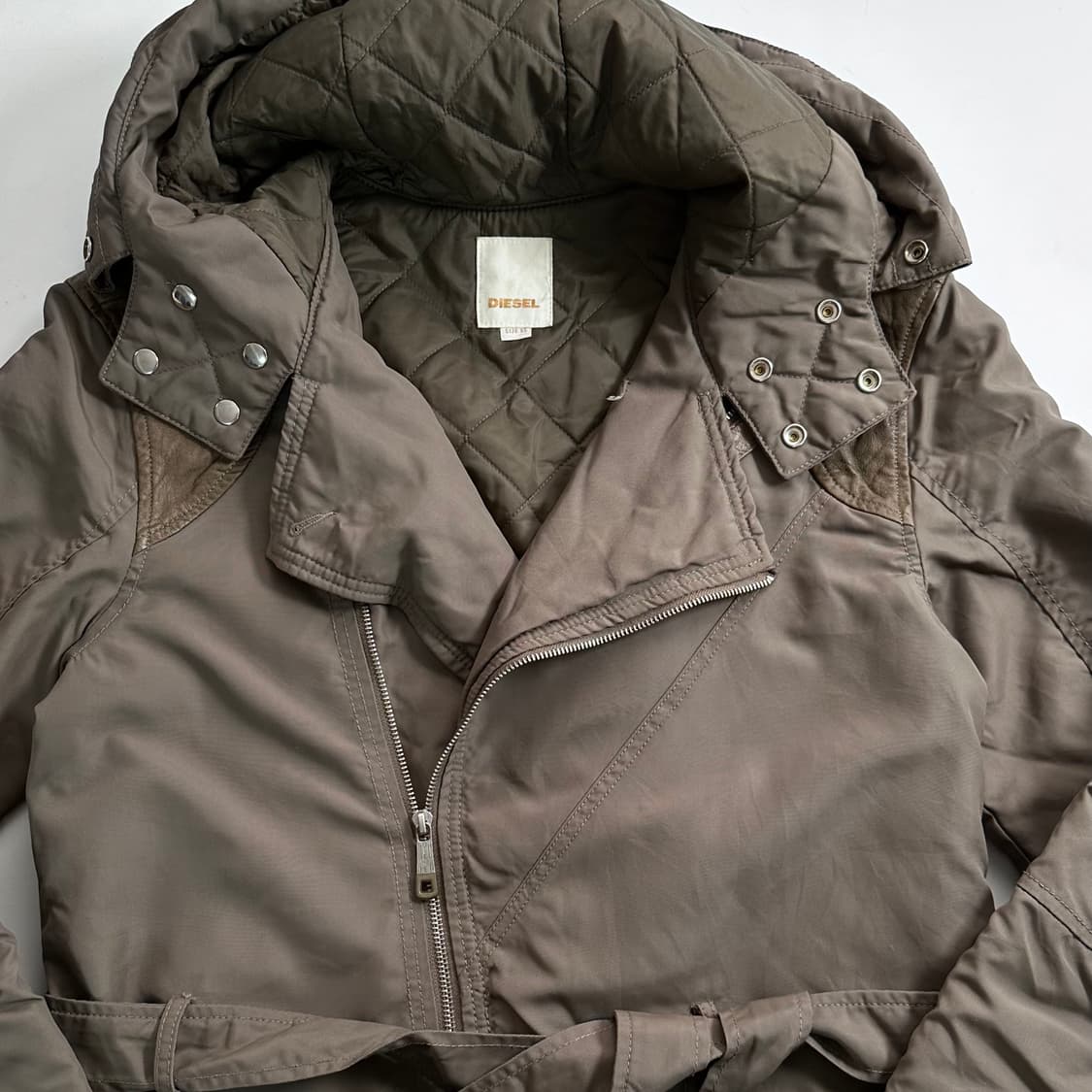 디젤 벨티드 후드 야상 파카  상품이미지2