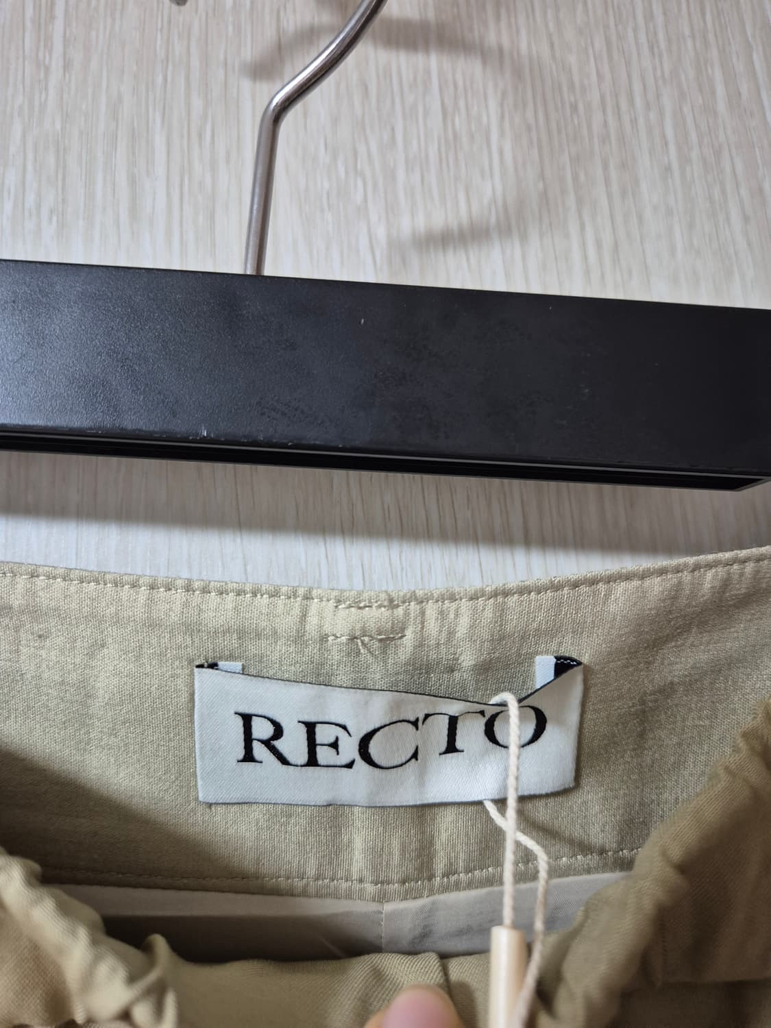 (새제품) 렉토 콘트라스트 밴딩 와이드팬츠 M (25년) 상품이미지7