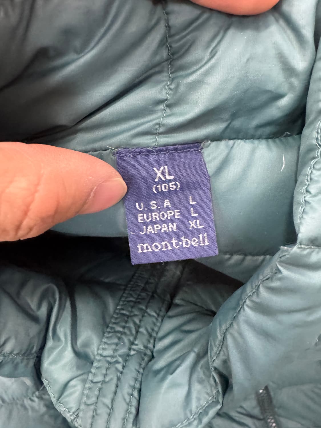 몽벨 경량 패딩 XL 상품이미지5