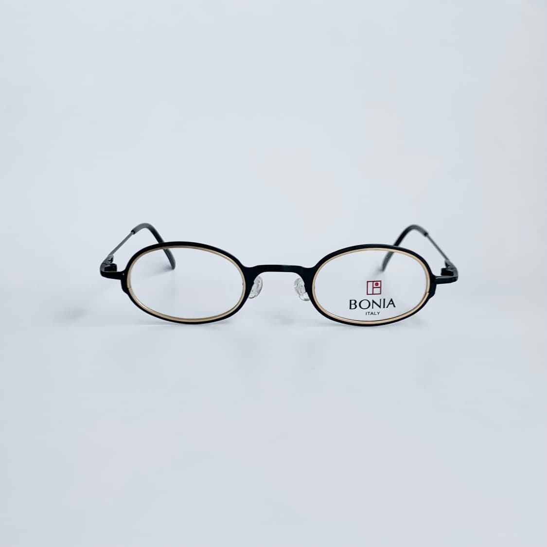 [픽키-711] BONIA 빈티지 블랙 메탈 오벌 안경테 상품이미지6