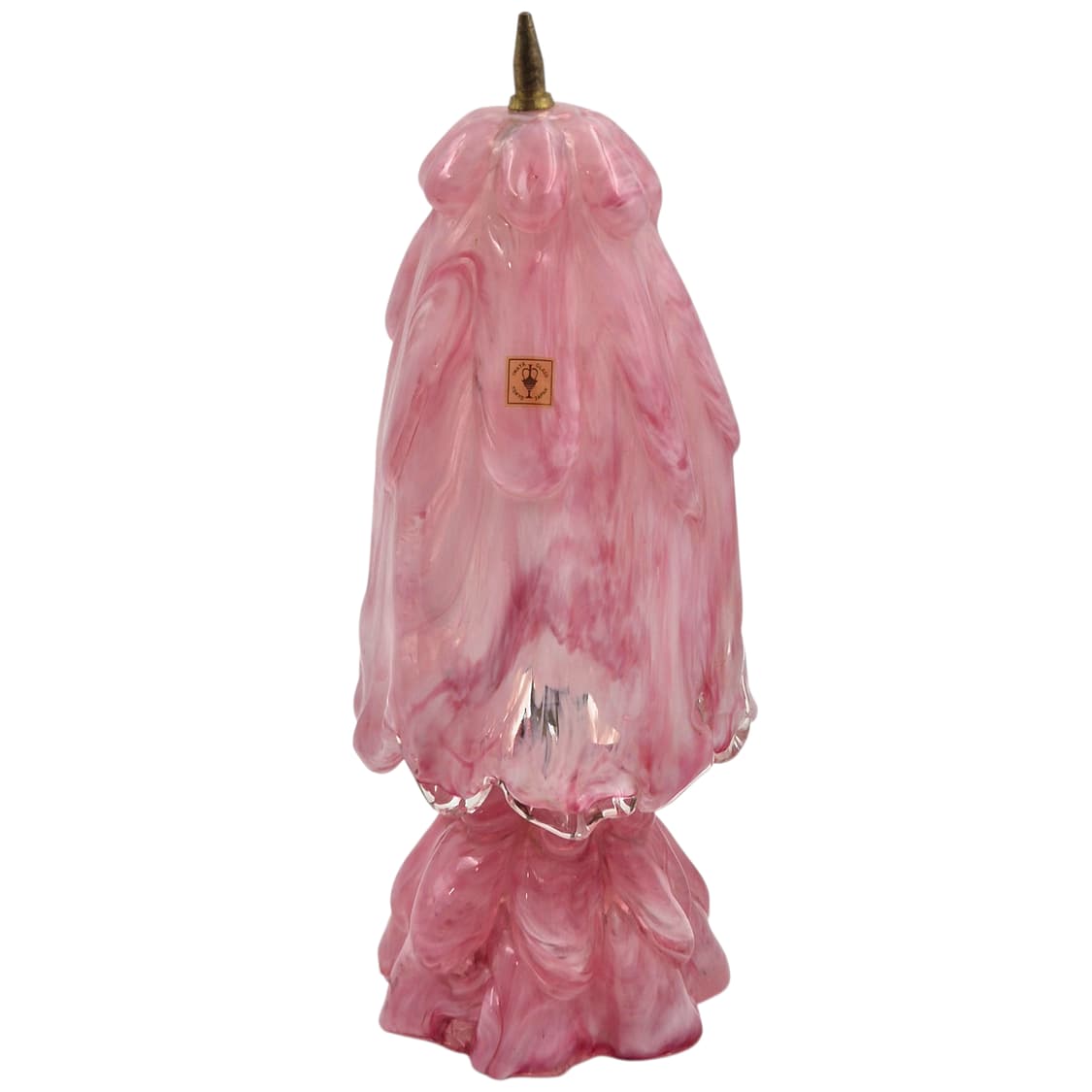 70s 이와타 핸드블로운 요리코 핑크 마블 빅 램프 상품이미지3