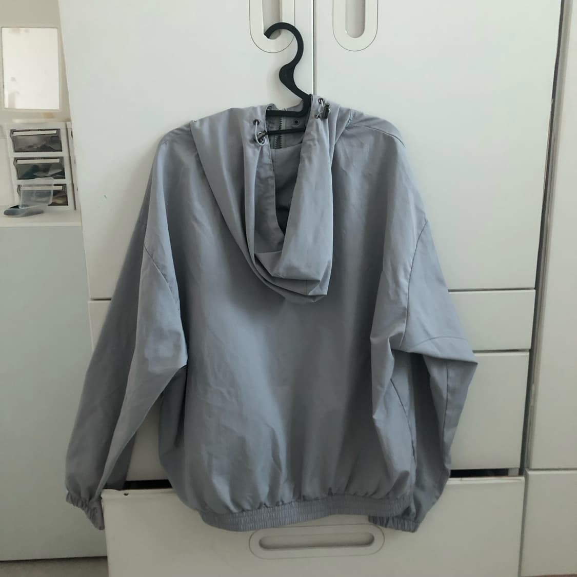 후드 바람막이 그레이 상품이미지2