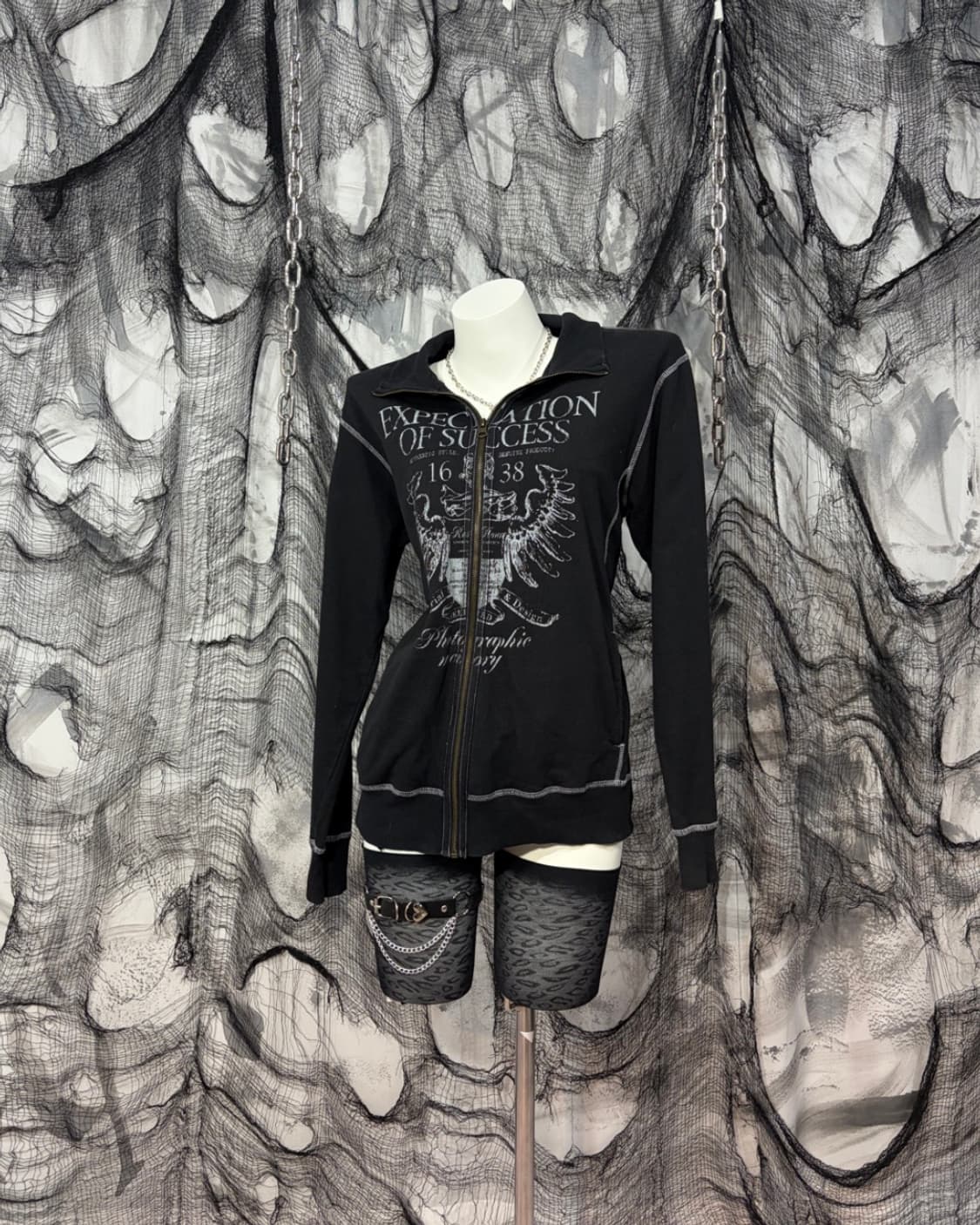 00's Gothic eagle stitch jersey 상품이미지3