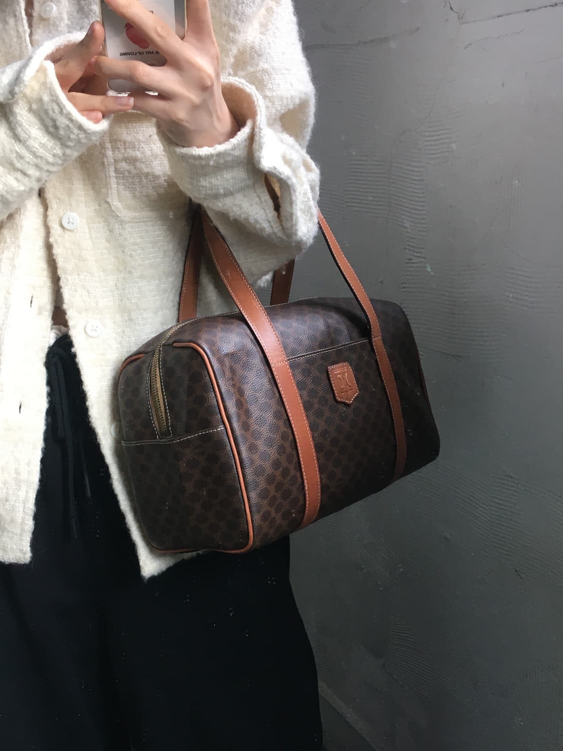 Celine 셀린느 마카담 브라운 보스턴 백 상품이미지2