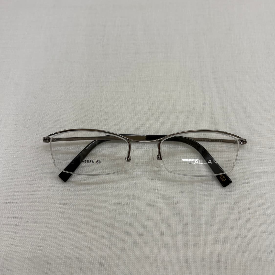 GALLAN 겔랑 실버그레이 반무테 빈티지안경 상품이미지6