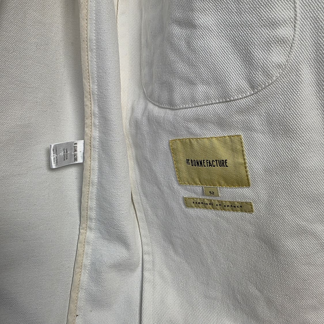 드본팩쳐 De Bonne Facture 워크자켓 에크루 52 상품이미지3