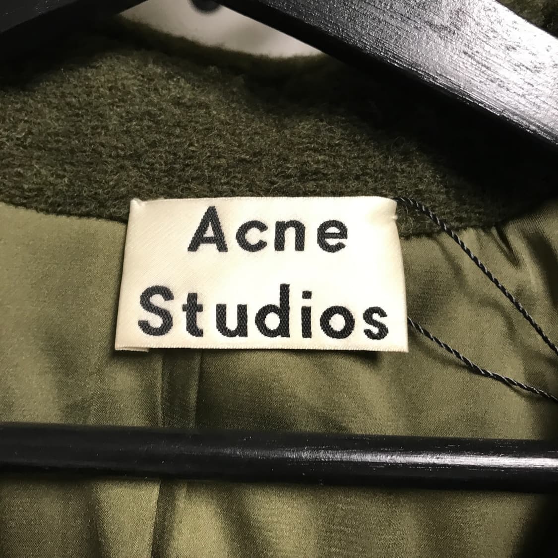 아크네스튜디오 롱 코트 카키 - 상품이미지5