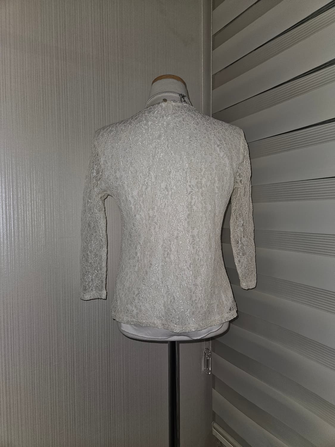 pleu voir 빈티지 레이스 스퀘어넥 블라우스 상품이미지3