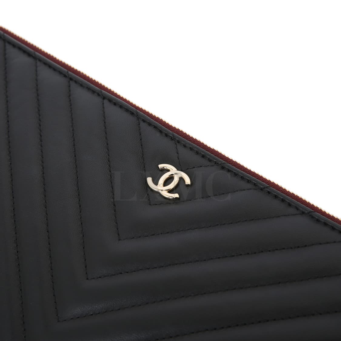 샤넬 쉐브론 클러치 라지 클래식 블랙 지퍼파우치 A69251 상품이미지7