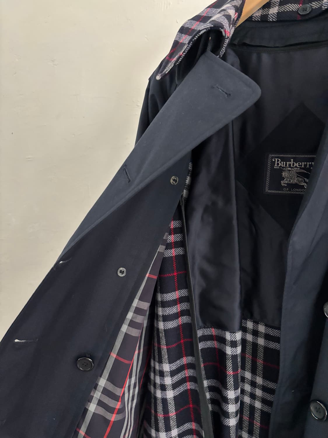 Burberry 버버리 더블카라 네이비 트렌치 코트 상품이미지9