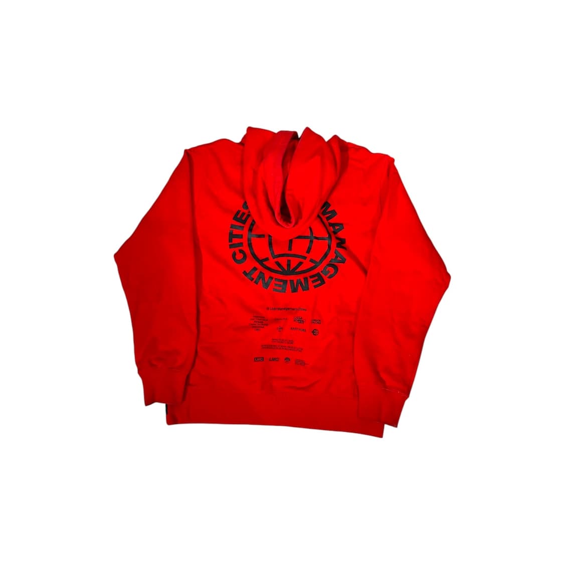 Lmc 레드 오버핏 빅 로고 후드티 M 상품이미지6