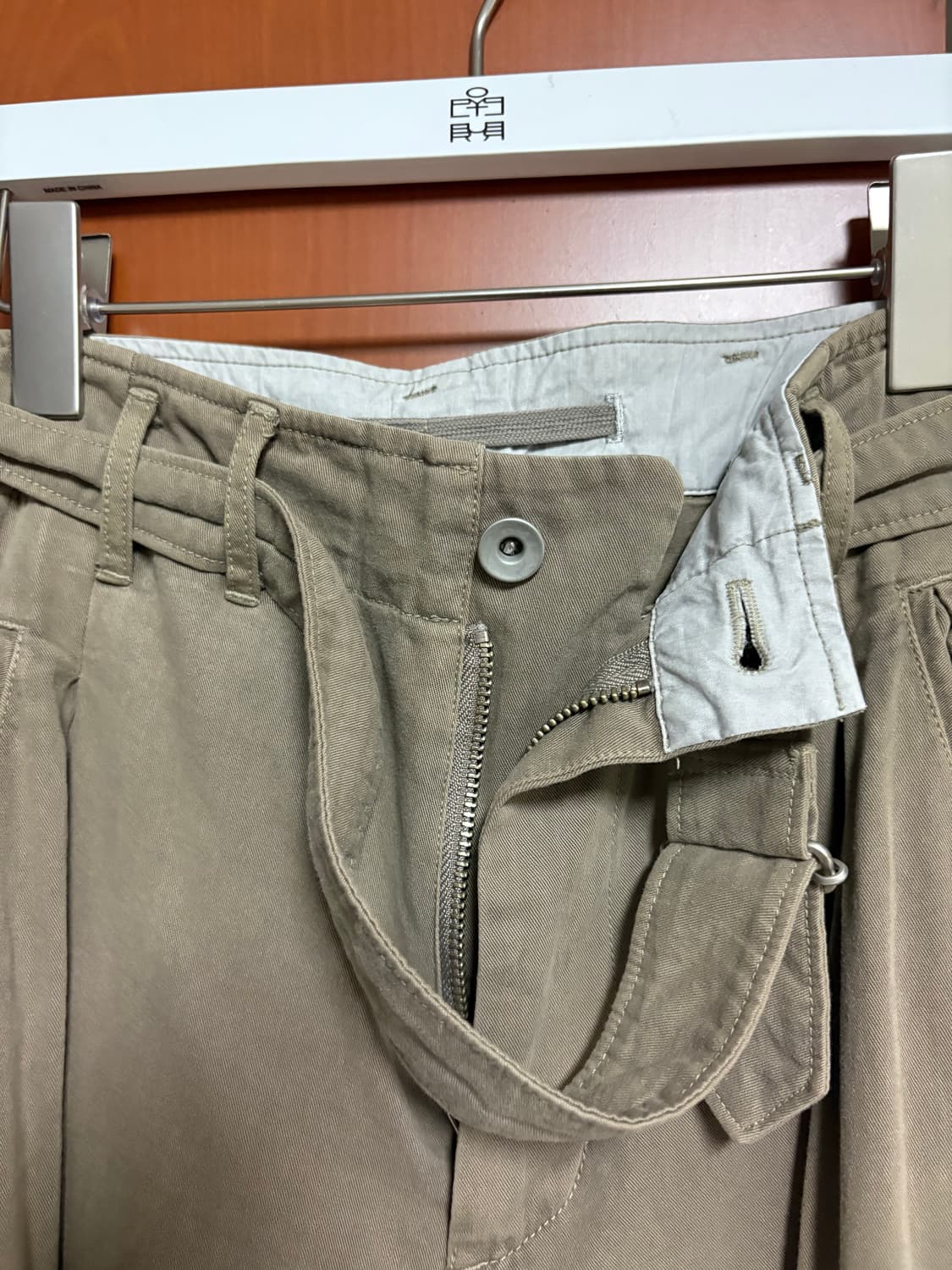 폴리테루 벨티드 카고 베이지 2사이즈 상품이미지5