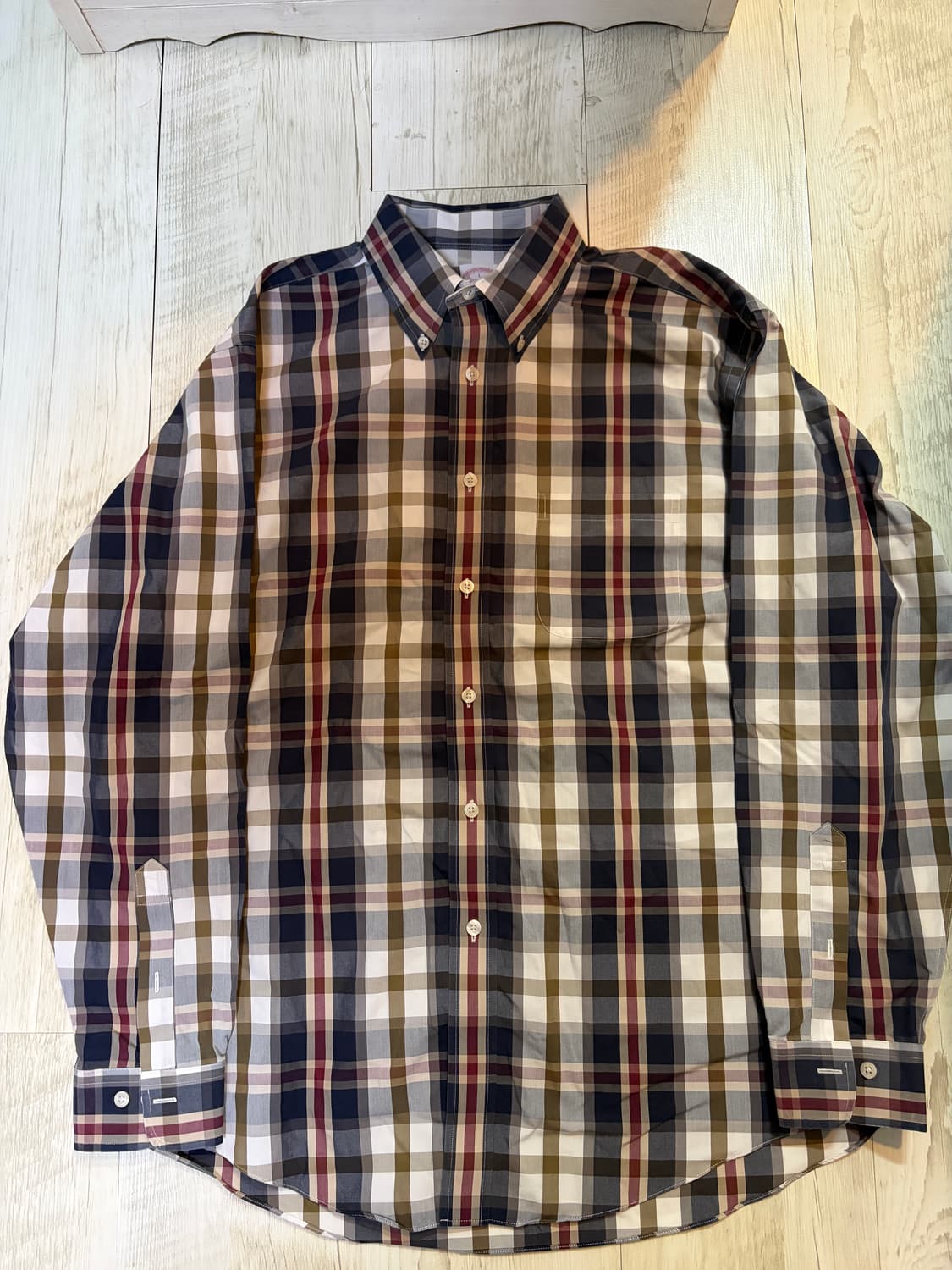 [L] 브룩스 브라더스 남성 체크 셔츠 상품이미지3