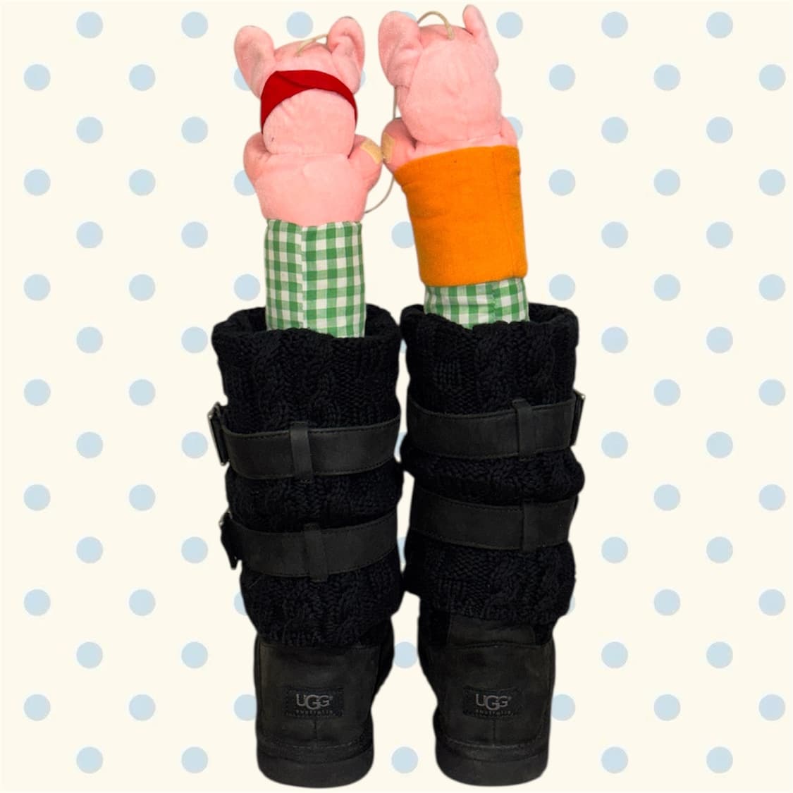 UGG사의 니트 버클 부츠 BK (220) 상품이미지5