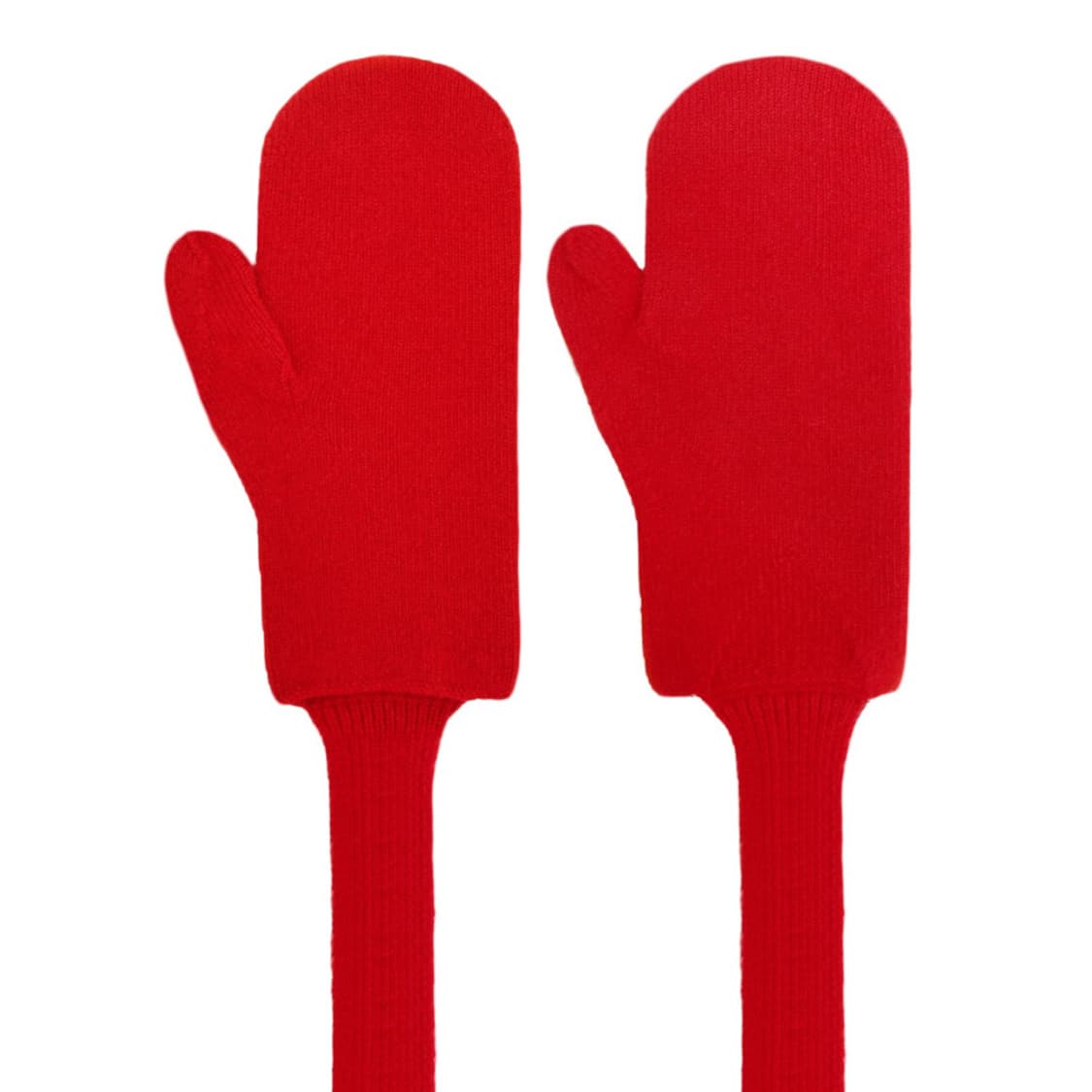 새상품 보테가베네타 울 캐시미어 장갑 넥워머 장갑 레드 컬러 상품이미지3