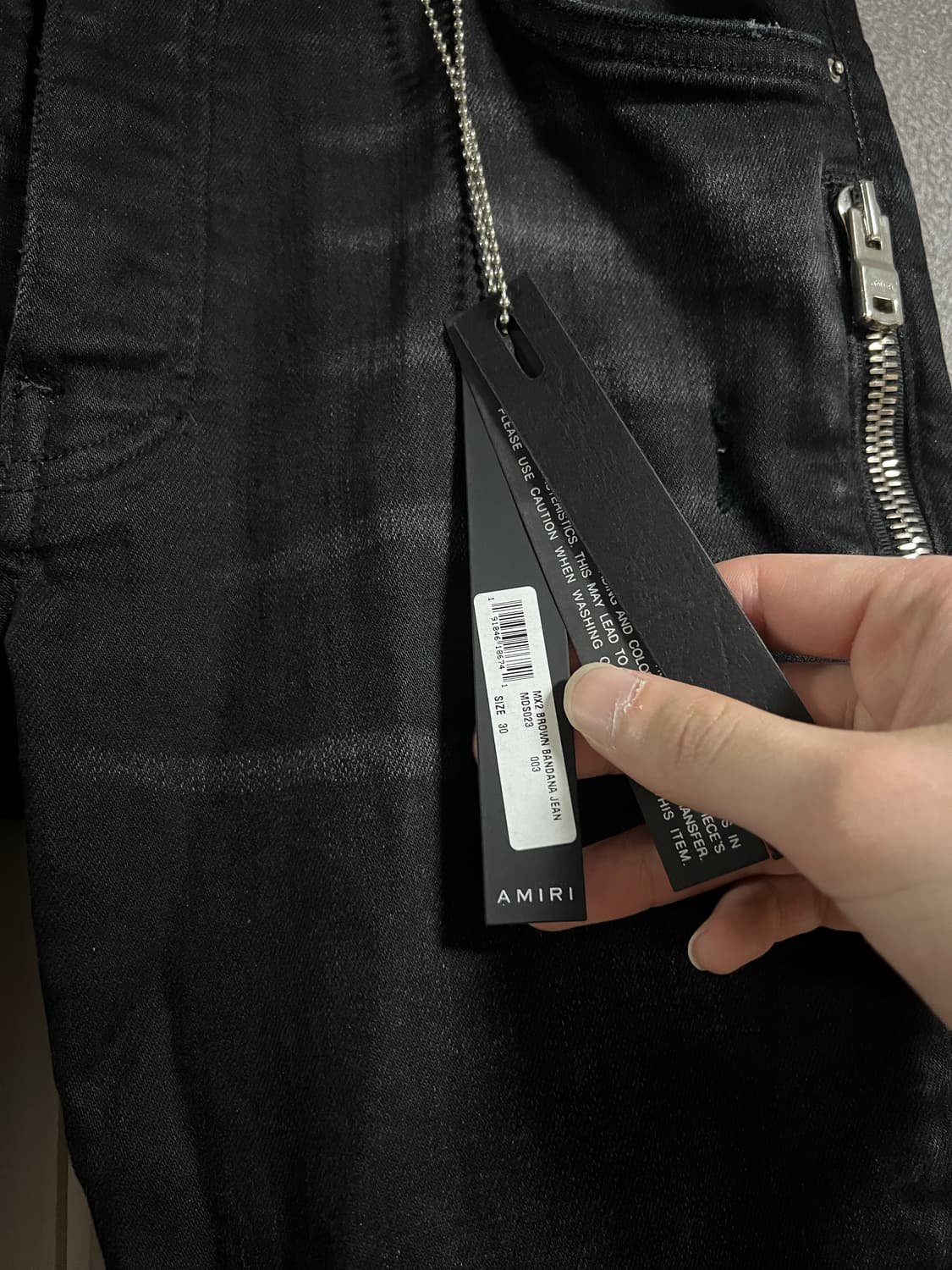 [30] amiri 아미리 mx2 반다나 스키니진 상품이미지2