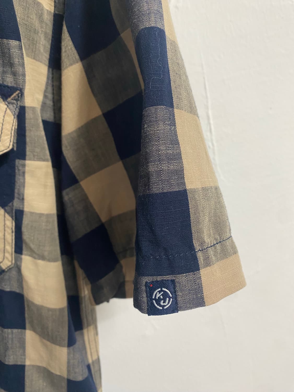 KANSAI jeans 체크 투포켓 집업 반팔셔츠 상품이미지6