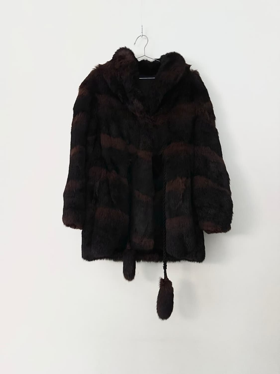 퍼 저켓, Stripe warm fur jacket  상품이미지7