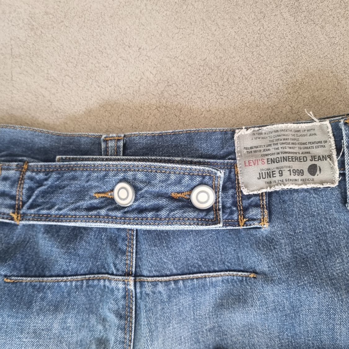 희귀레어 일본 리바이스 엔지니어드진 루즈핏 신치백유럽서부르는게값 상품이미지7