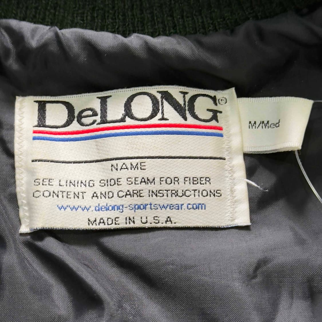 90s DeLong 드롱 암 레더 울 바시티 자켓 상품이미지4