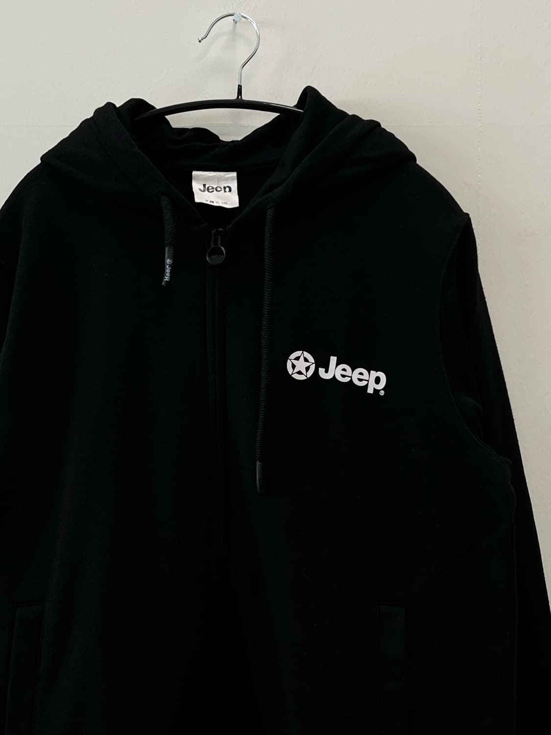 JEEP 지프 후드집업 블랙 상품이미지3