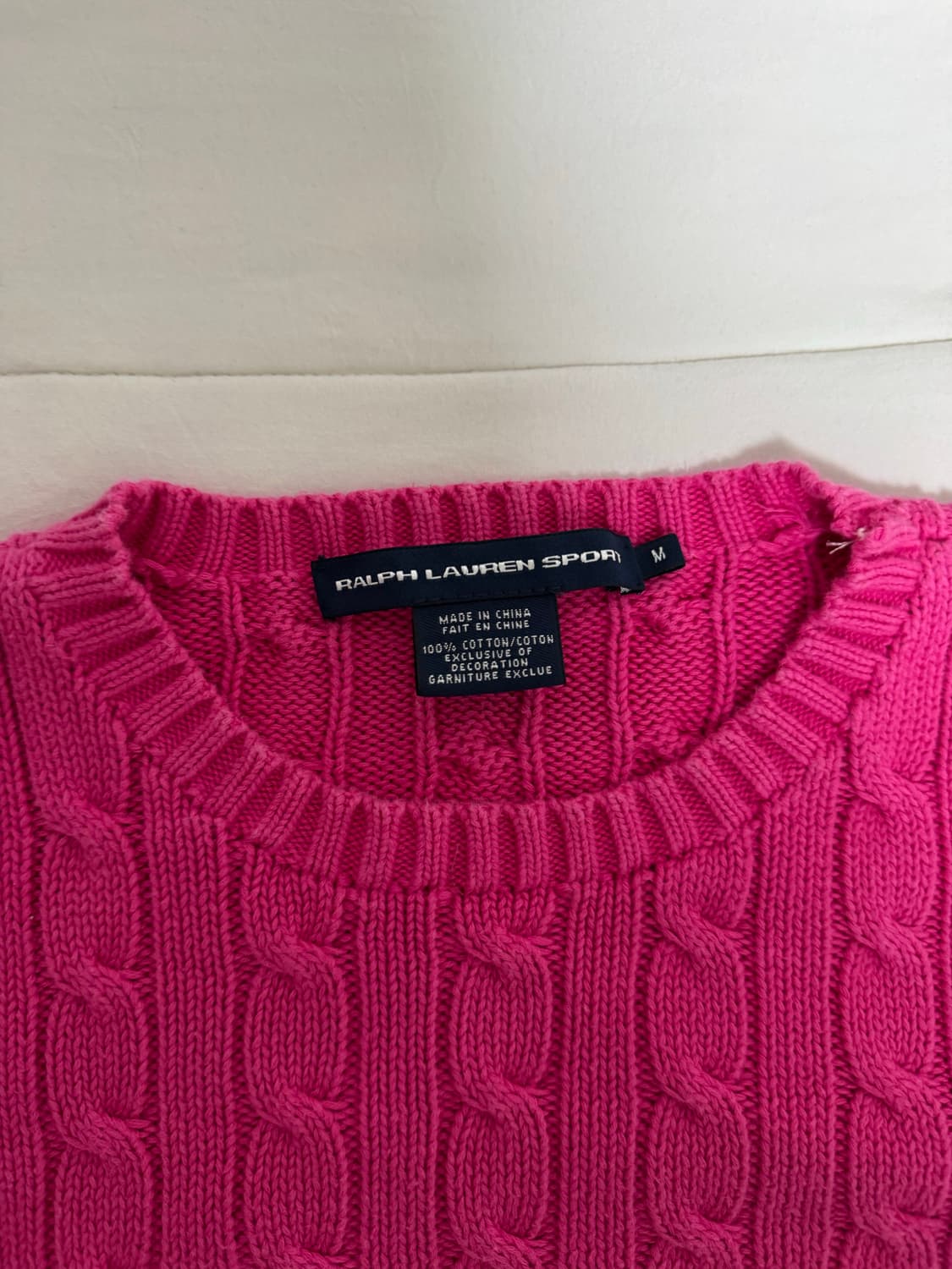 폴로 랄프로렌 케이블 크루넥 니트 상품이미지2