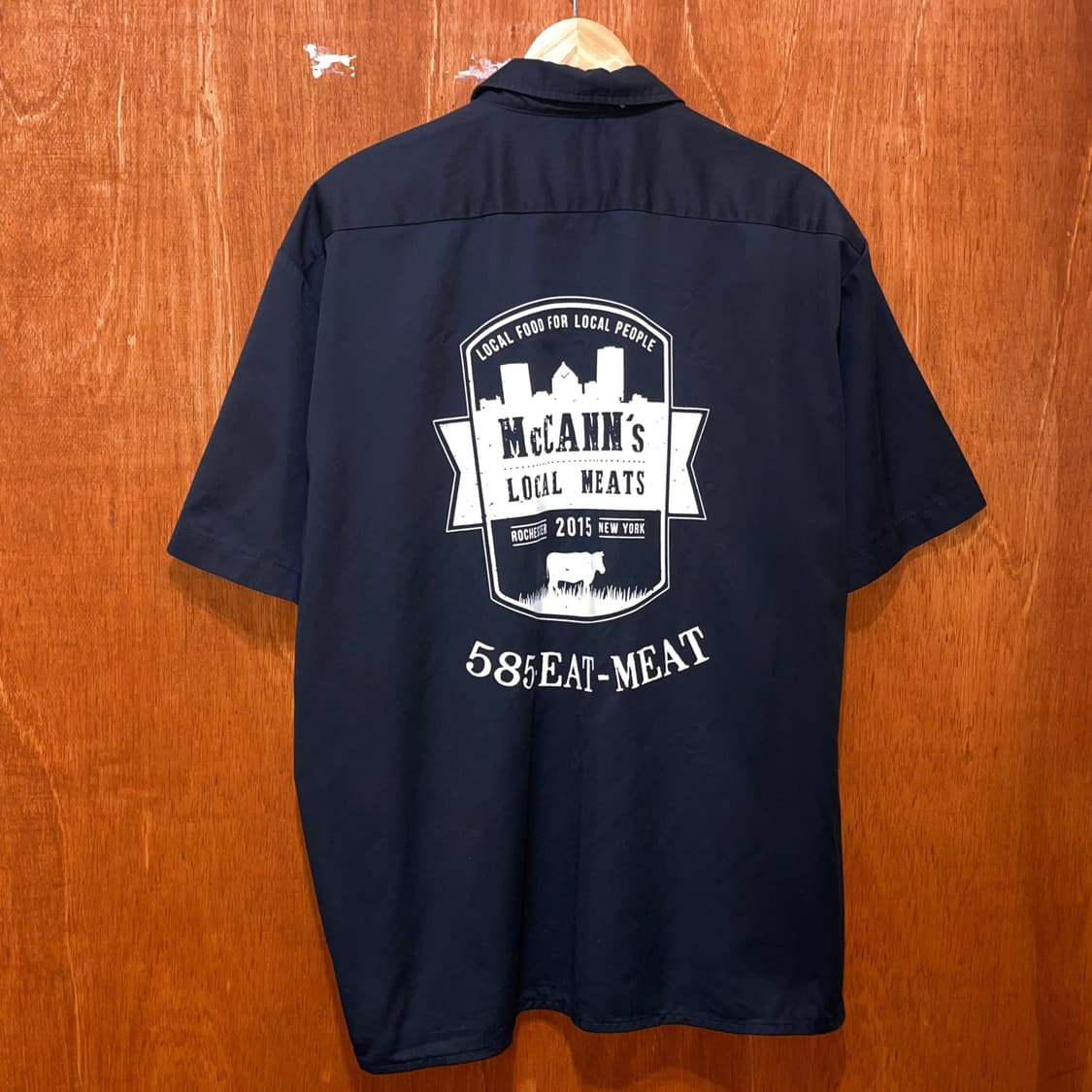 (XL) Dickies 디키즈 프린팅 반팔 워크 셔츠 블랙   상품이미지2
