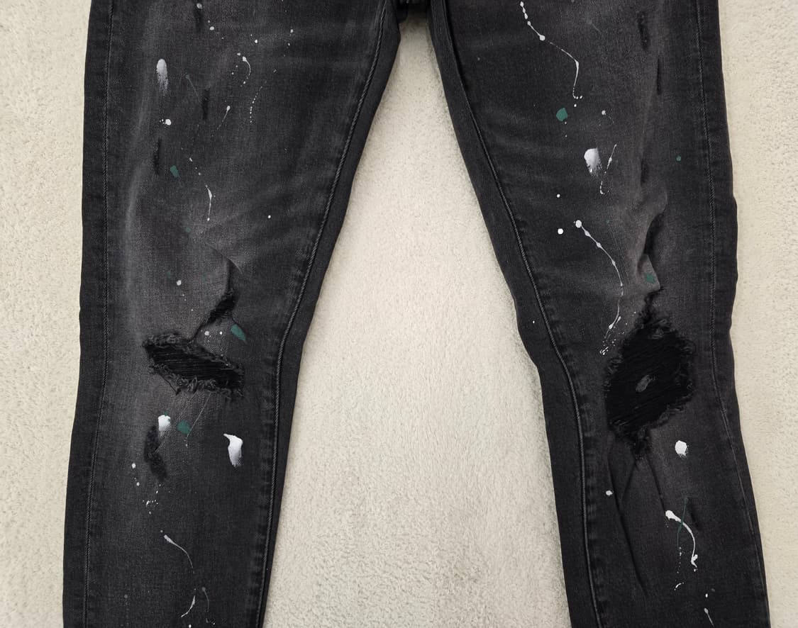 [정품] AMIRI 아미리 페인트 스플래터 데님진.   싸이즈 30 상품이미지3