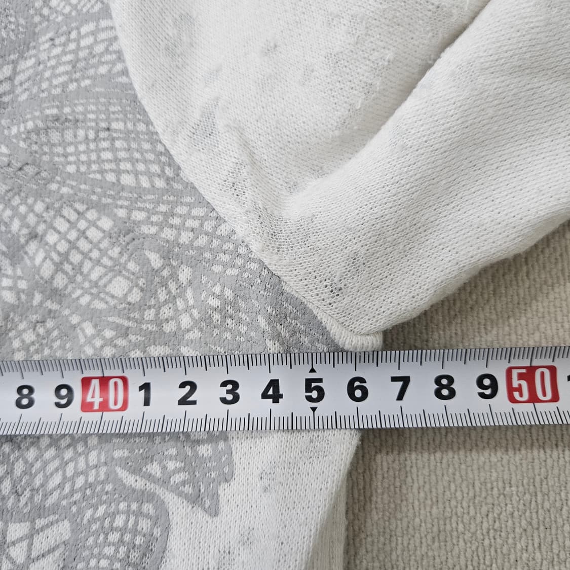 90 YESSE 그래픽 코튼 긴팔 티셔츠 0402Y 상품이미지5