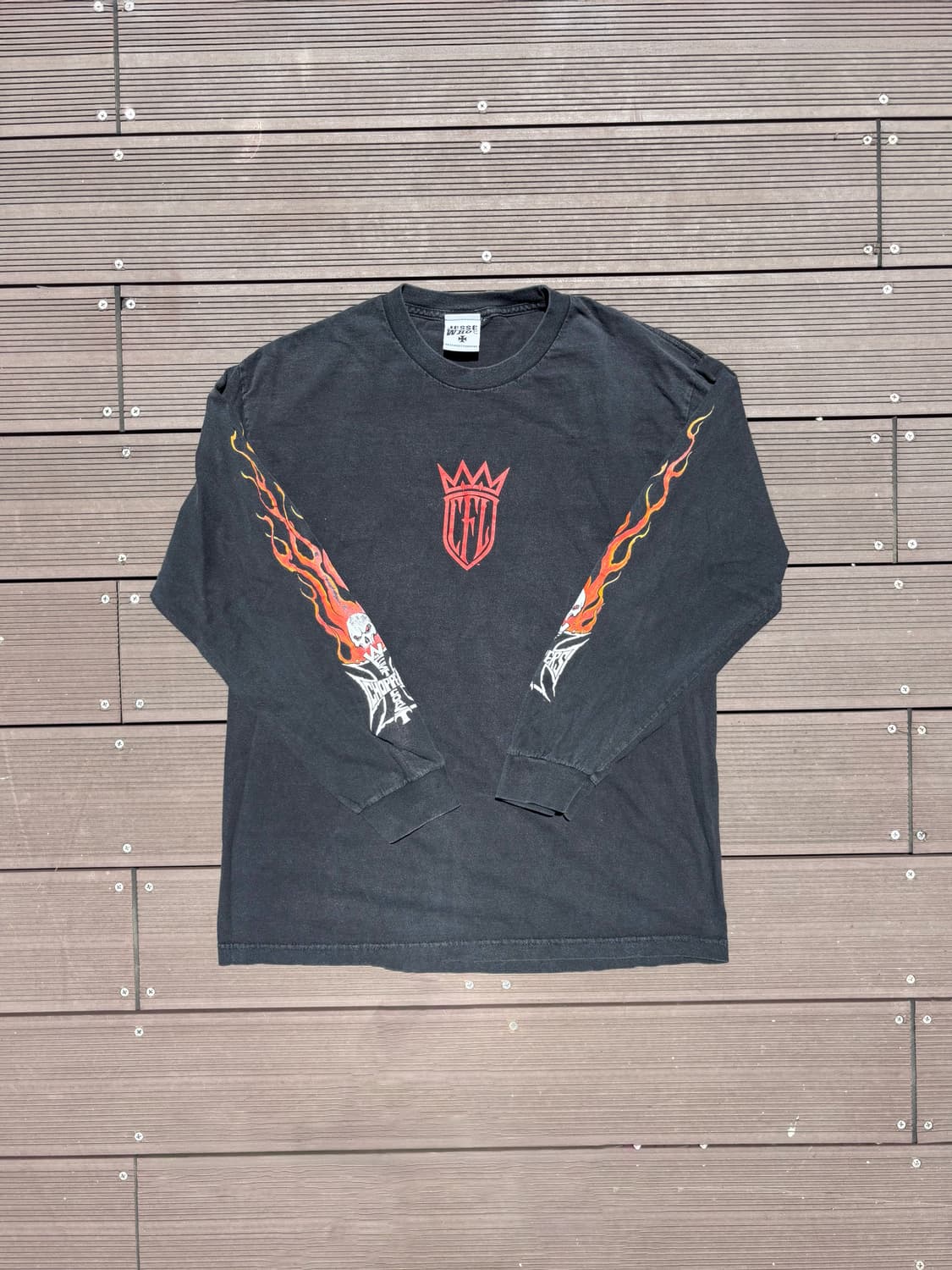 00s west coast choppers 스컬 플레임 롱슬리브 상품이미지5