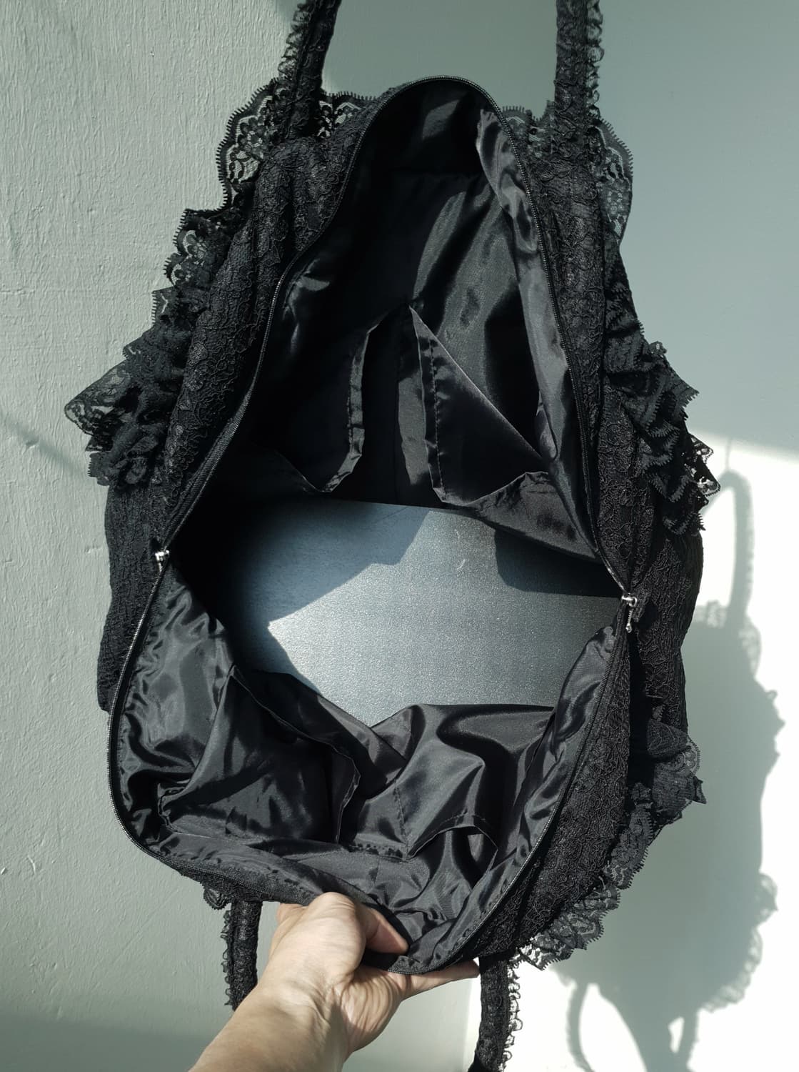 Vintage frill lace boston bag 상품이미지10