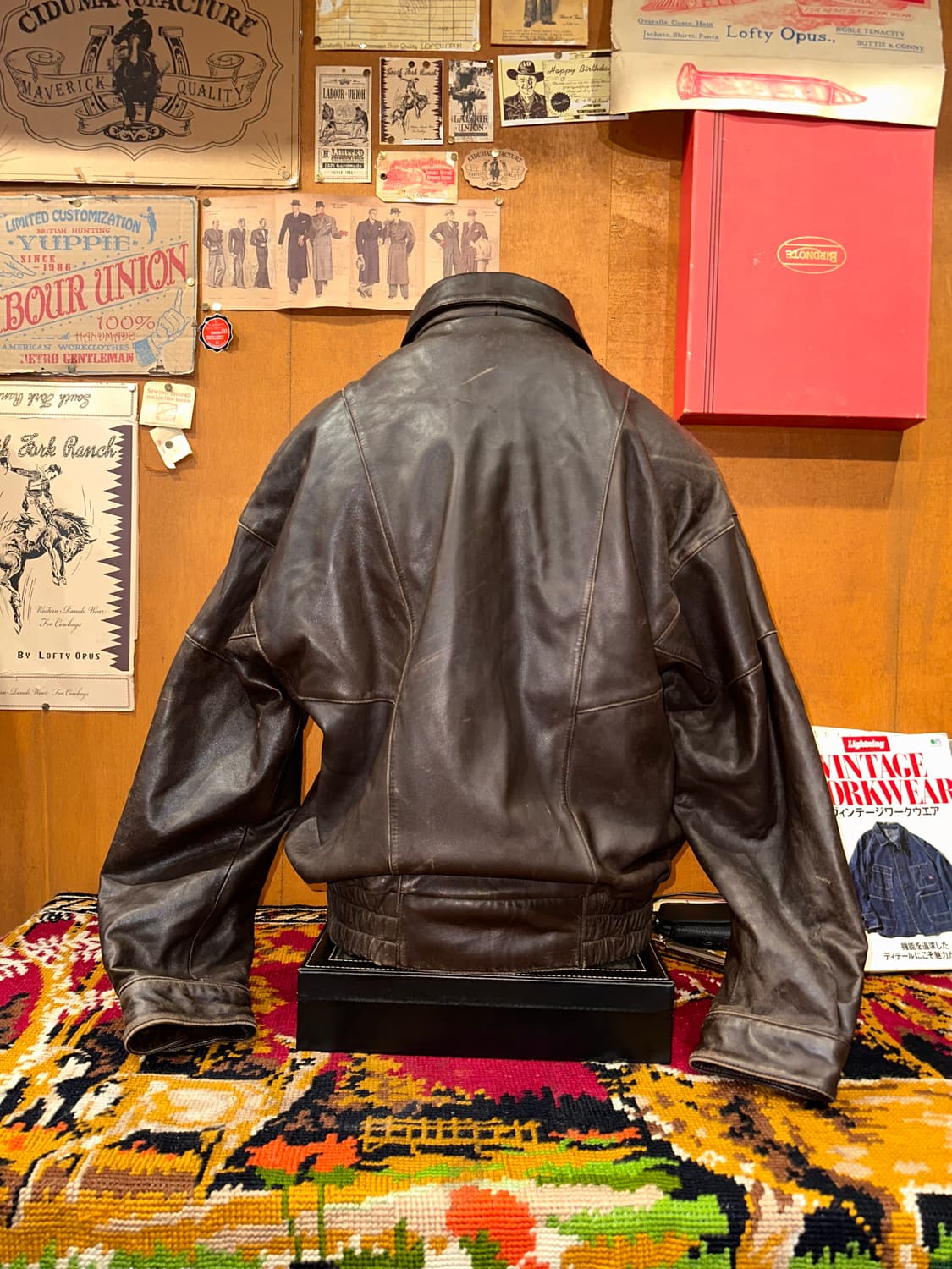 ( XL ) 가죽자켓 레더자켓 봄버자켓 빈티지가죽 a2가죽 항공점퍼 상품이미지5