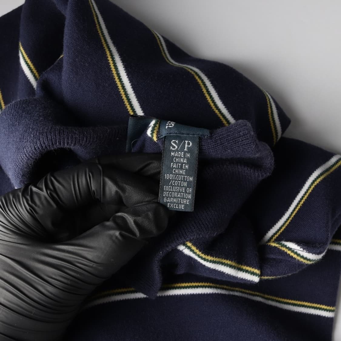 폴로 랄프로렌 커스텀핏 스트라이프 반팔 카라티 S 상품이미지7