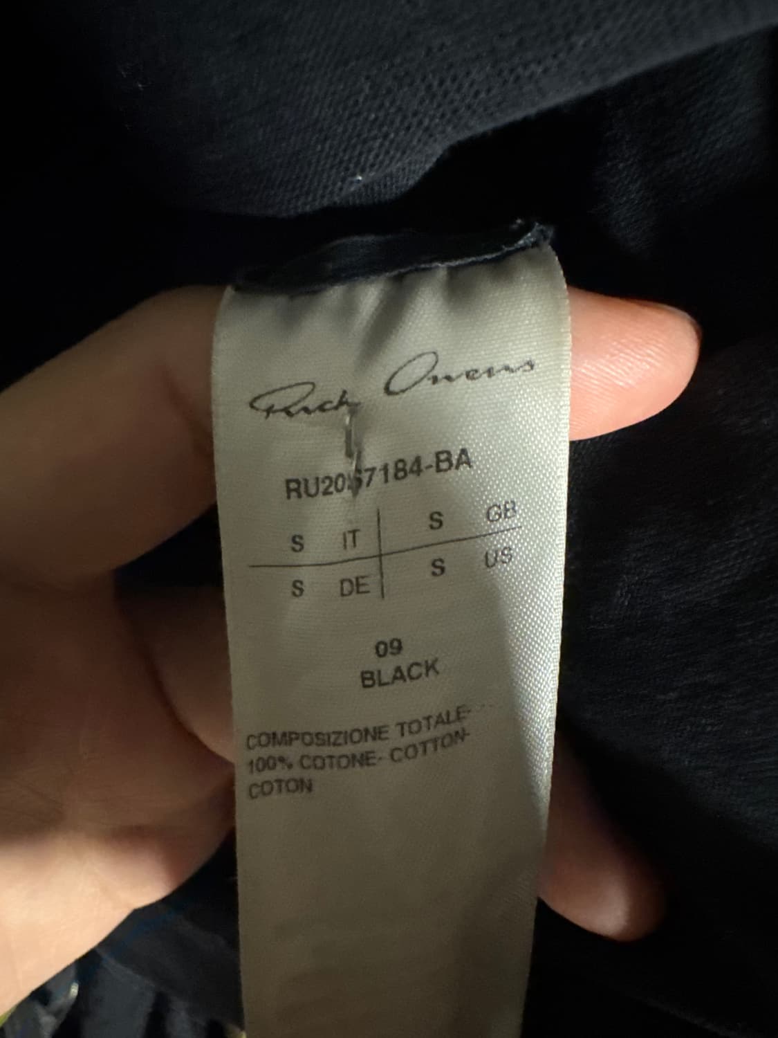 릭오웬스 민소매 판매 상품이미지4