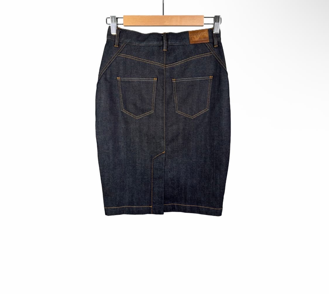 [36] 버버리 여성 데님 미디 치마 스커트 인디고 블루 44820912 상품이미지3